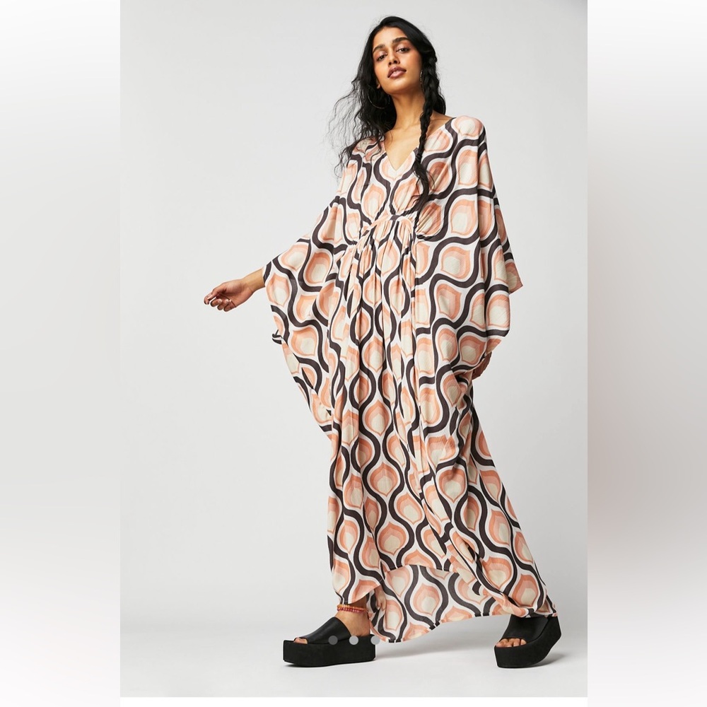 Free people groovy baby kaftan maxi dress
